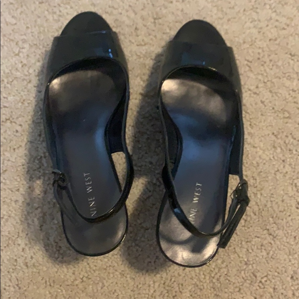 Nine West black sling backs